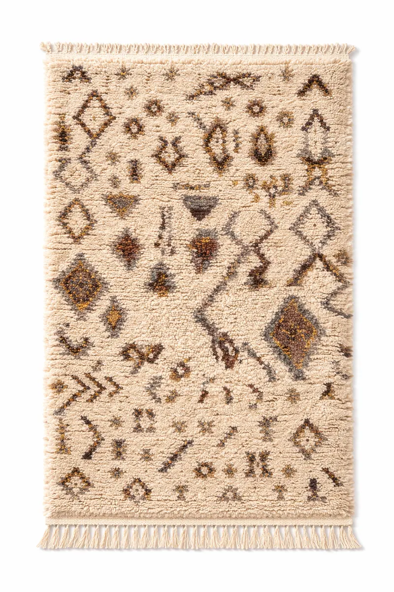 AYAR - Tapis Beni-Ouarain motifs abstrait 