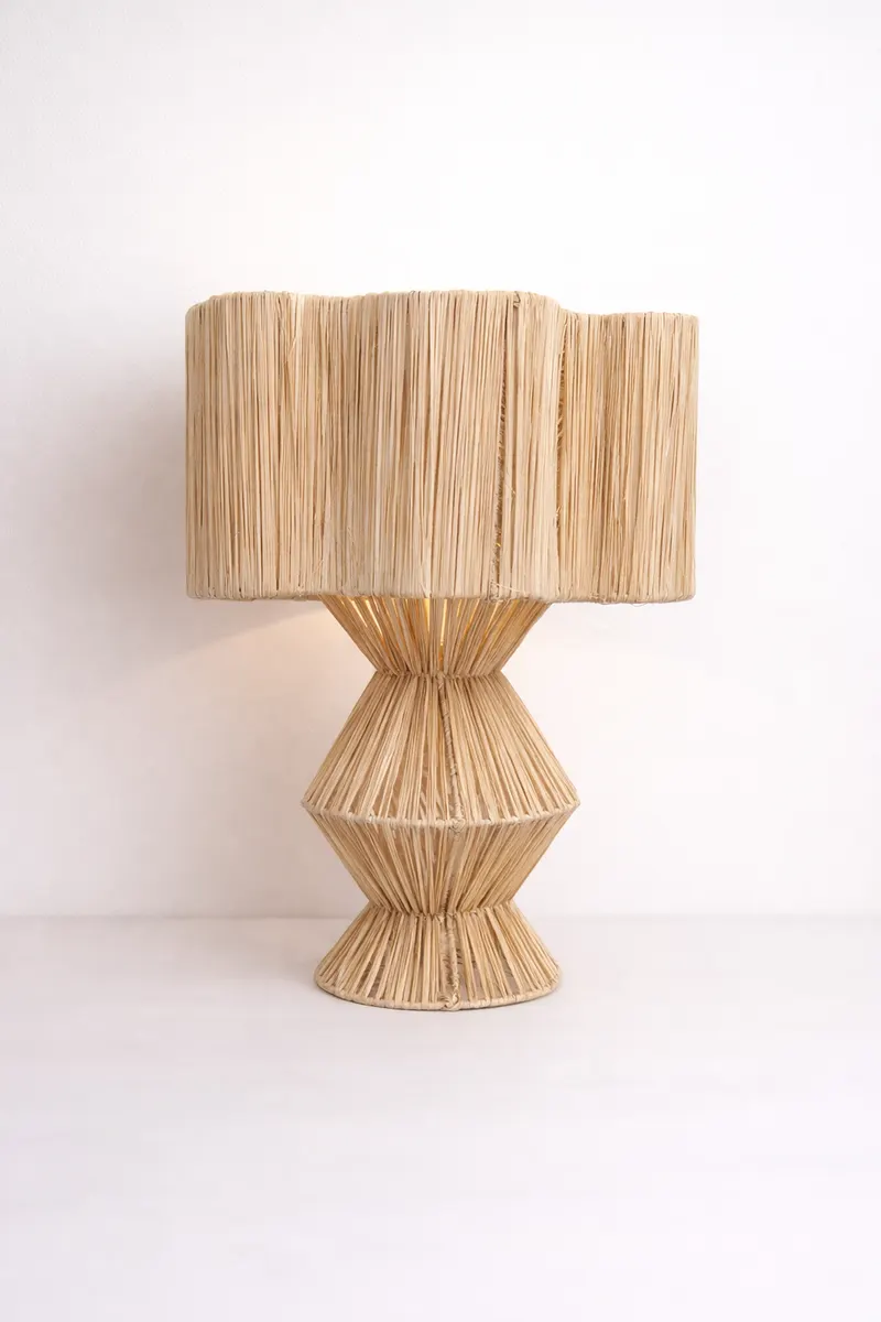 EMMA - Lampe raphia