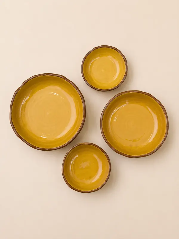 MIEL - Petite assiette jaune 
