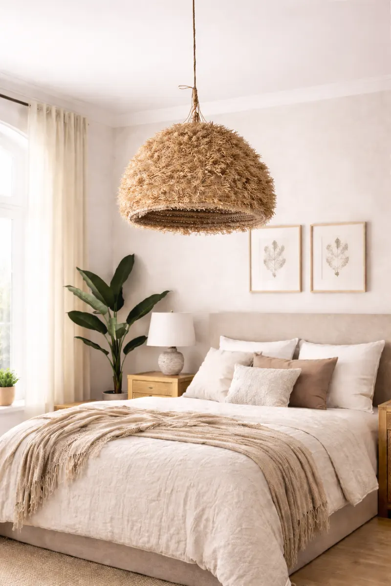 ROSE - Suspension Raphia