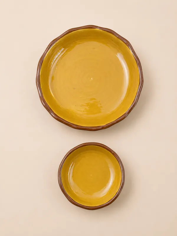 AVA - Mini assiette jaune 