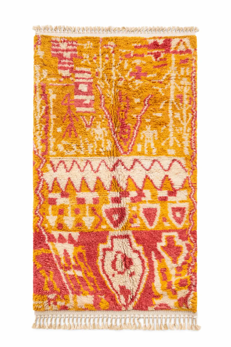 ISLI - Tapis Beni-Ouarain motifs abstrait