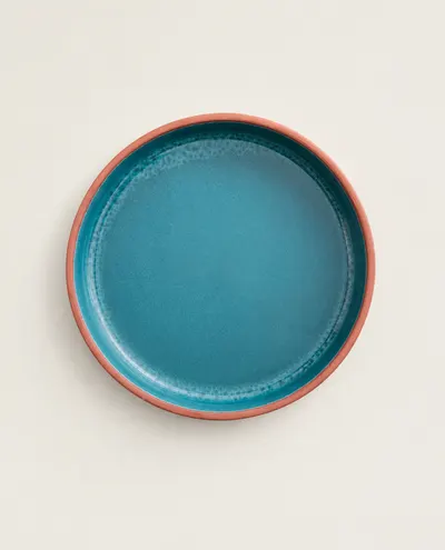 LAGUNE - Grande assiettes turquoise
