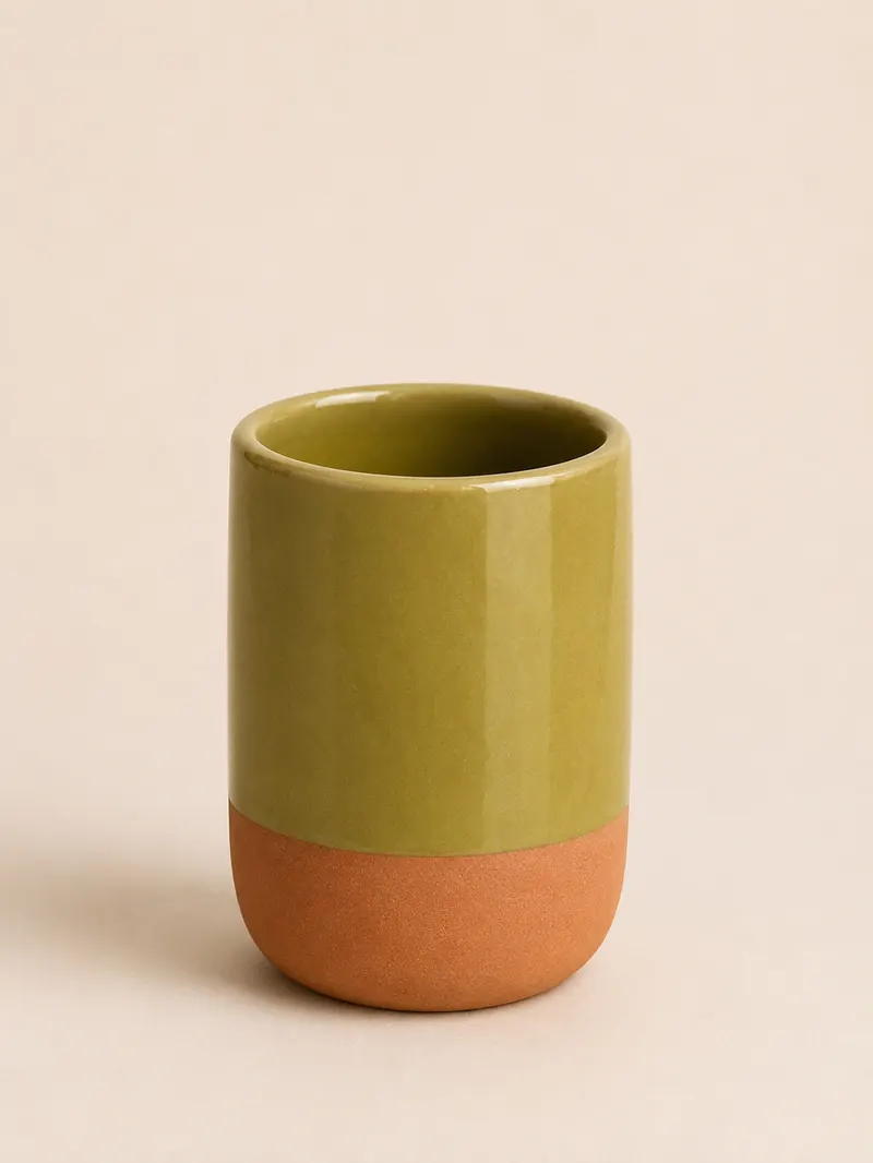 CAFÉ - Tasse en terre cuite Kaki